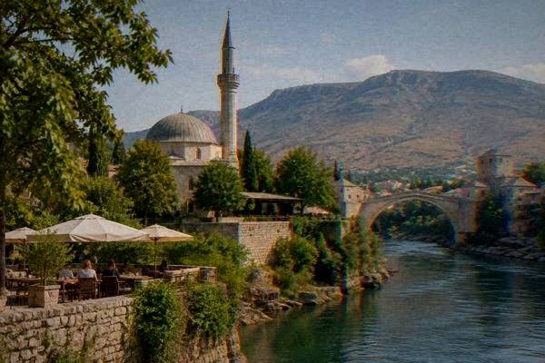 Guided small-group walking tour through Mostar's Old Town near the Old Bridge.