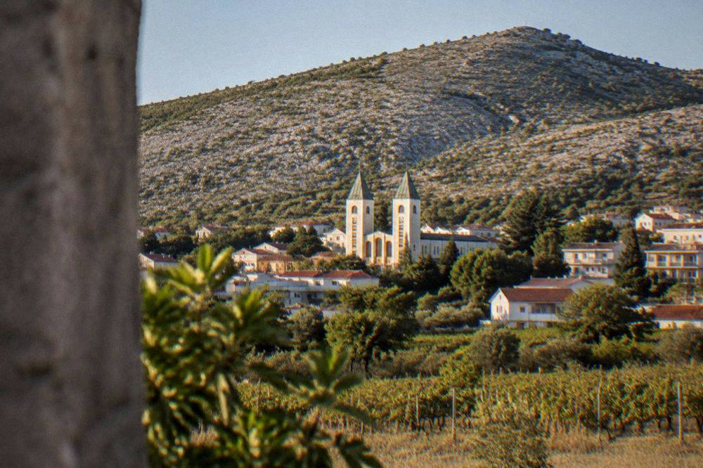 Late afternoon light on the hills around Međugorje in Herzegovina