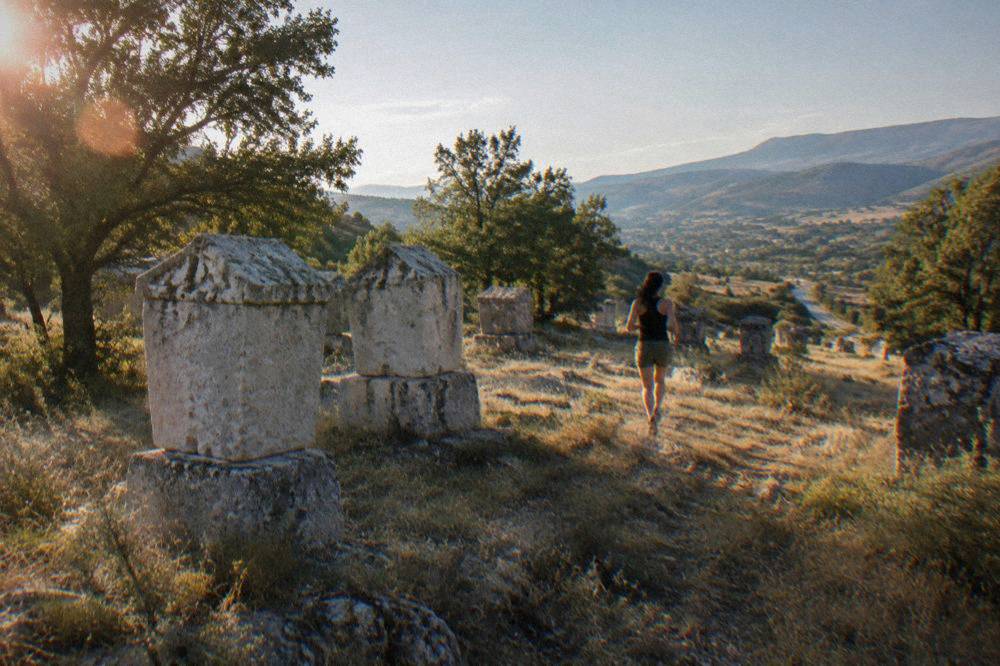 A country road winding through the Bregava valley toward Stolac